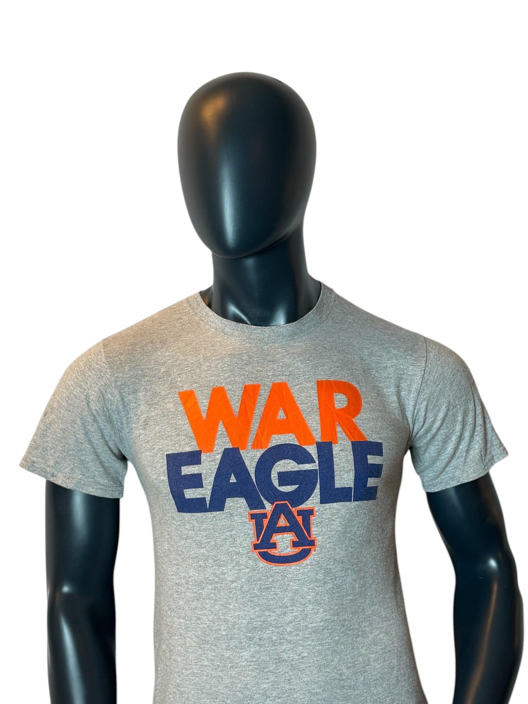 Tigers War Eagle T Shirt Grey College Football Graphic Tee Russell Athletic